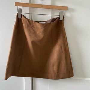 Aritzia suede mini skirt